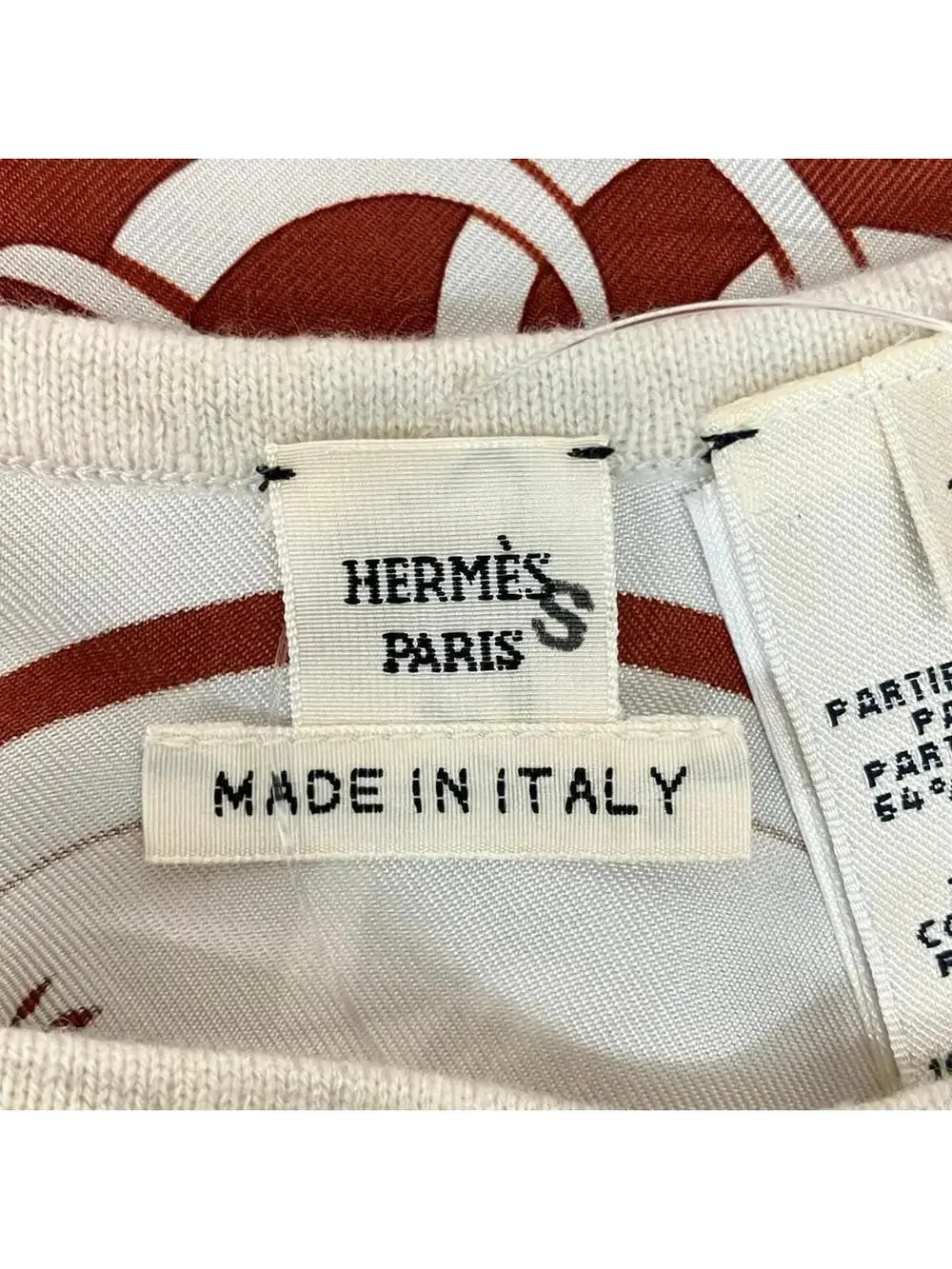 Hermes Twill Reine / Ex Libris Cream #294104H68B